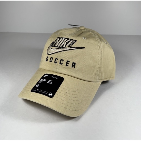 Nike Other - NIKE Club Unstructured Soccer Futura Swoosh Cap Hat Gold Men's S/M *NEW* C11350